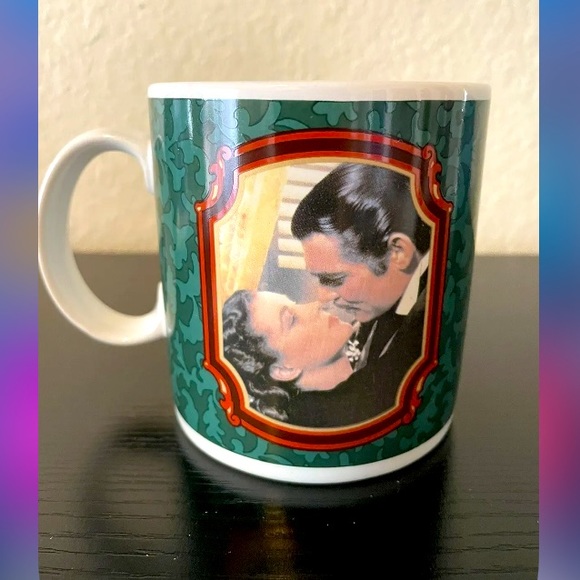 1989 Gone With The Wind Rhett & Scarlett Tradition Coffee Mug Cup - Picture 2 of 3